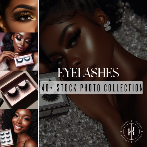 Mink Eyelashes Beauty AI Generated Stock Images