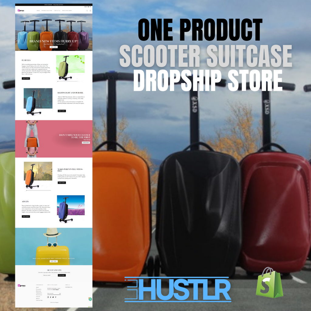 Scooter Suitcase Dropship Business - XpressBaggage.com